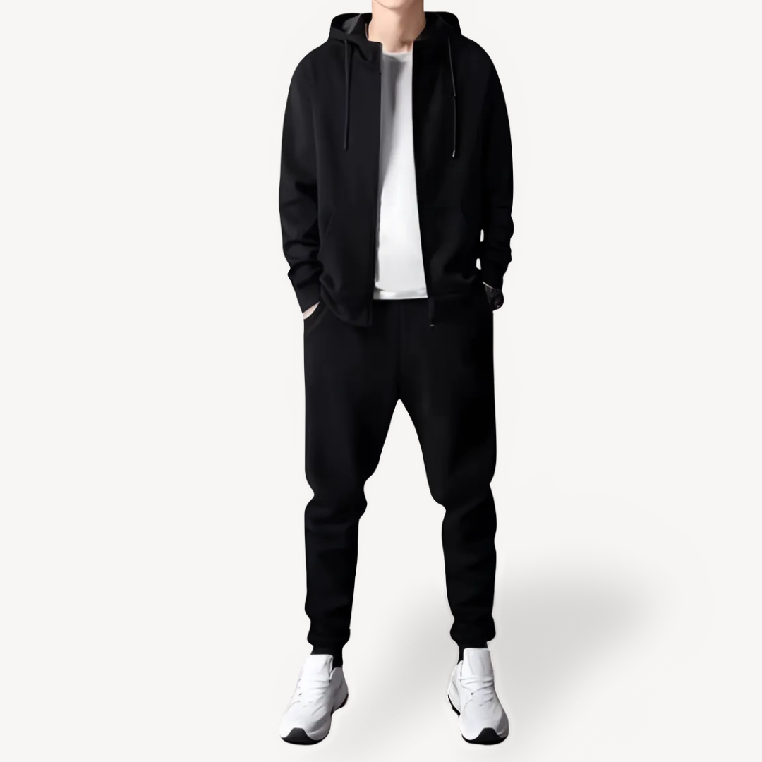 Men’s Stylish Casual Tracksuit | Zip Hoodie & Joggers