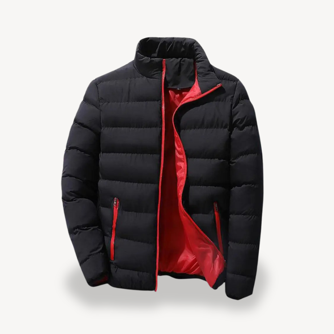 Men’s Quilted Jacket | Front-Zip