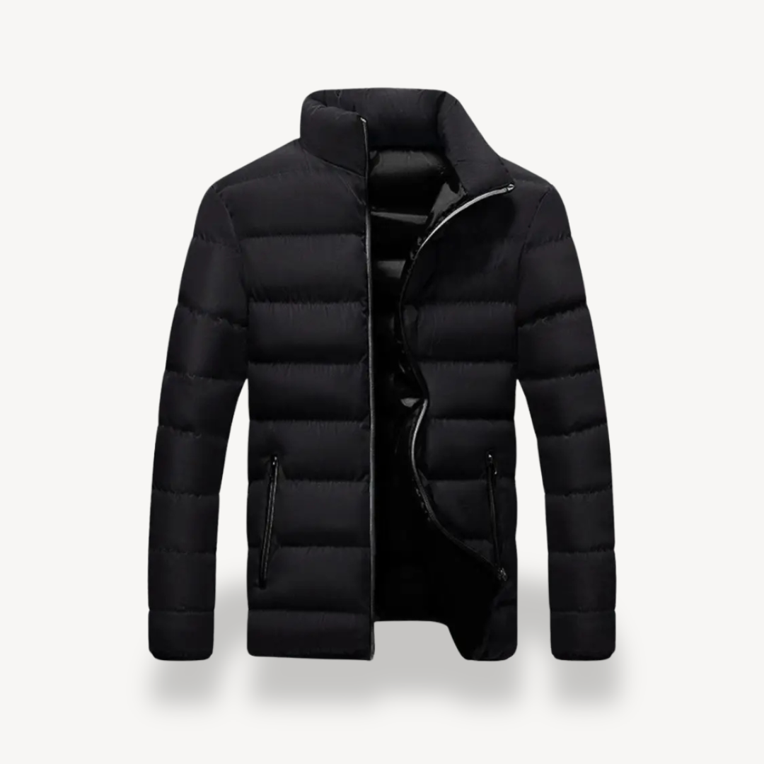 Men’s Quilted Jacket | Front-Zip