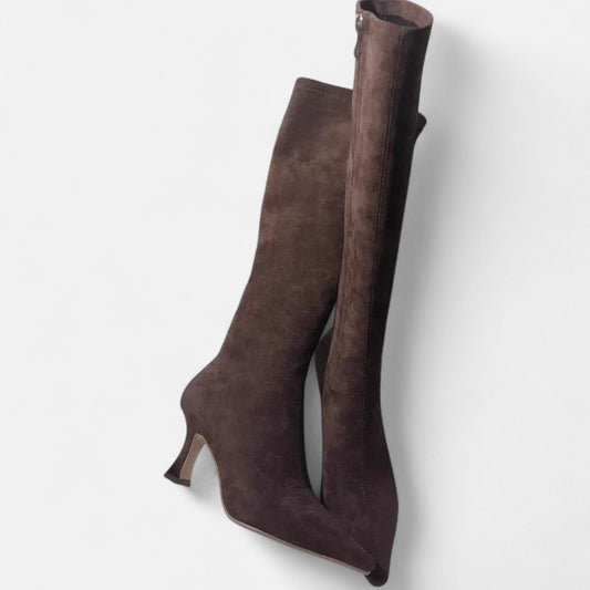 Women’s Slim-Fit Heeled Boots | Over-the-Knee Style