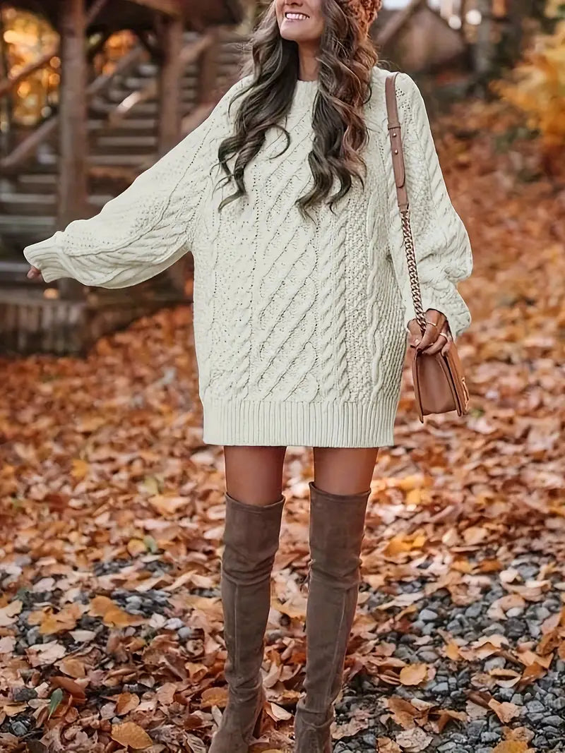 Women’s Directional Knit Jumper Dress | Midi
