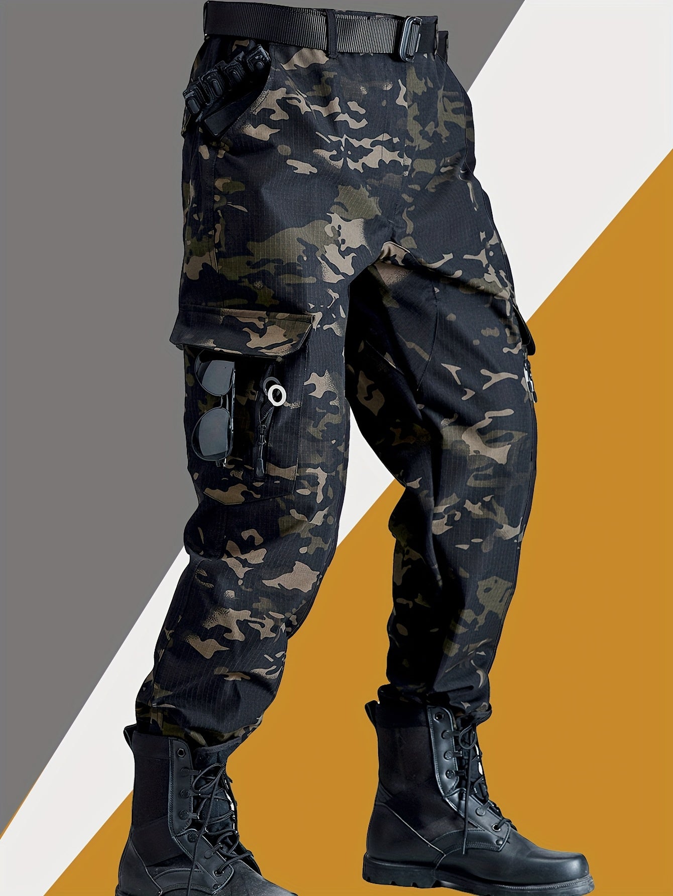 Mens Multi-Pocket Camouflage Work Trouser