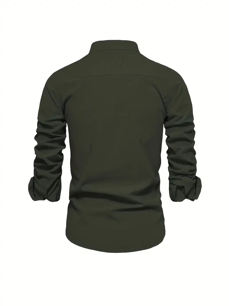 Men’s Buttoned Shirt | Long-Sleeve Design