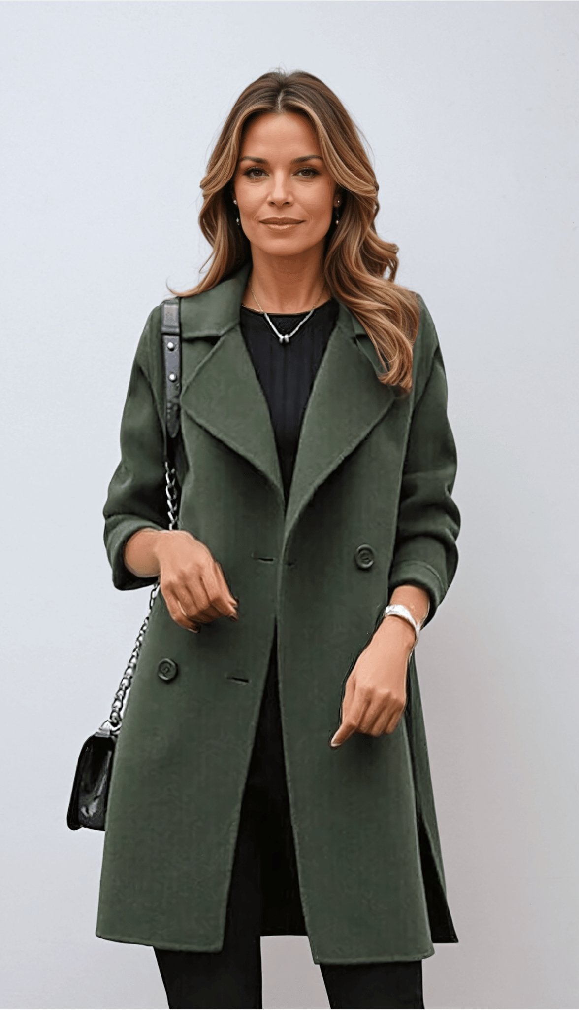 Women’s Classic Double-Breasted Coat | Defined Silhouette