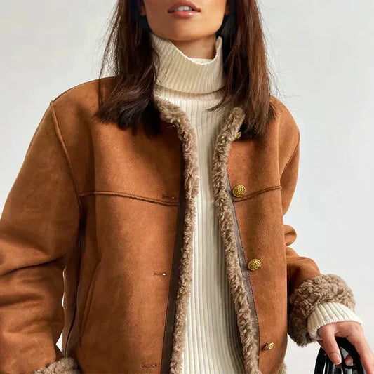 Women’s Buttoned Collar Jacket | Short