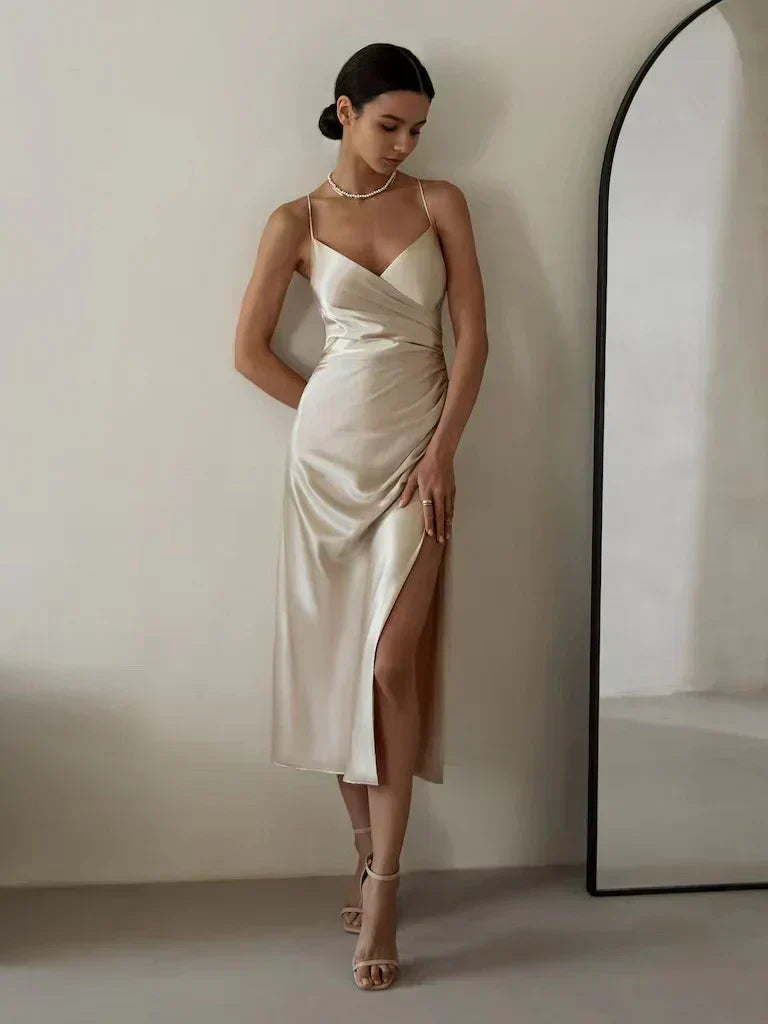 Women’s Thin Strap Dress | Wrap Design
