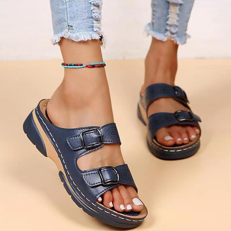 Women’s Buckle Strap Sandals | Adjustable Straps