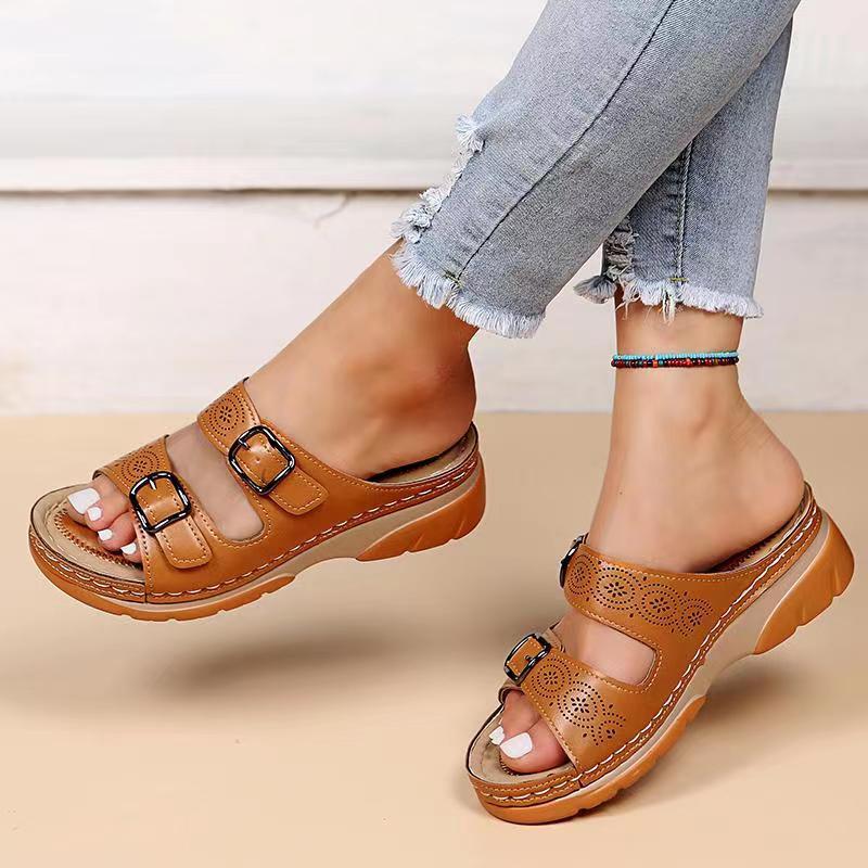 Women’s Buckle Strap Sandals | Adjustable Straps