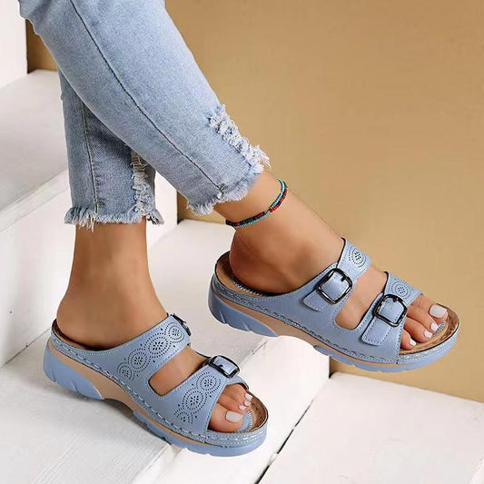 Women’s Buckle Strap Sandals | Adjustable Straps