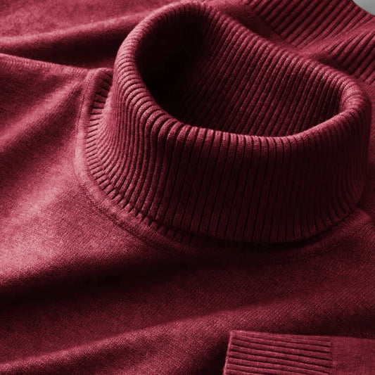 Men’s Trendy Knitted Turtleneck Sweater | Casual