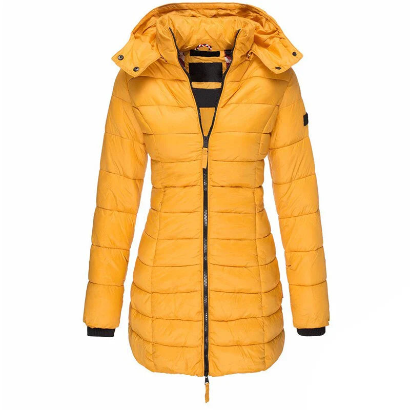 Women’s Long Down Jacket | Hooded Cut