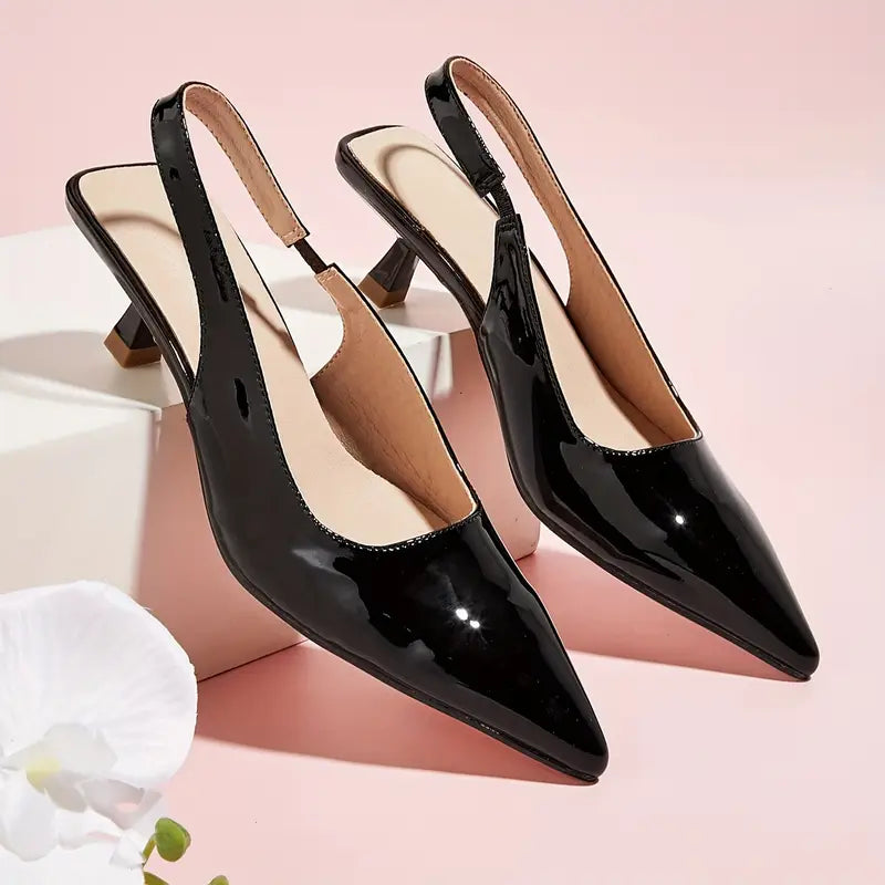Women’s Pointed-Toe Slingback Sandals | Kitten Heels