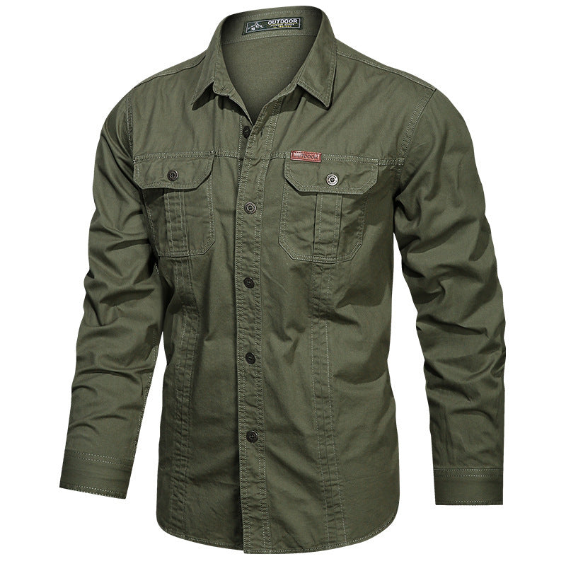 Men's Casual Military Shirt | Versatile
