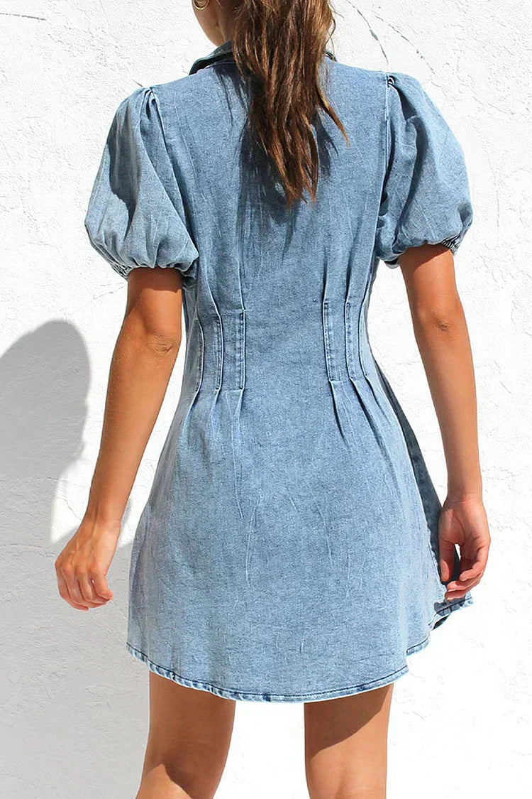Women’s Stylish Winter Denim Dress | Mini