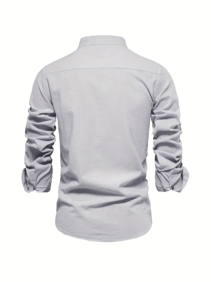 Men’s Buttoned Shirt | Long-Sleeve Design