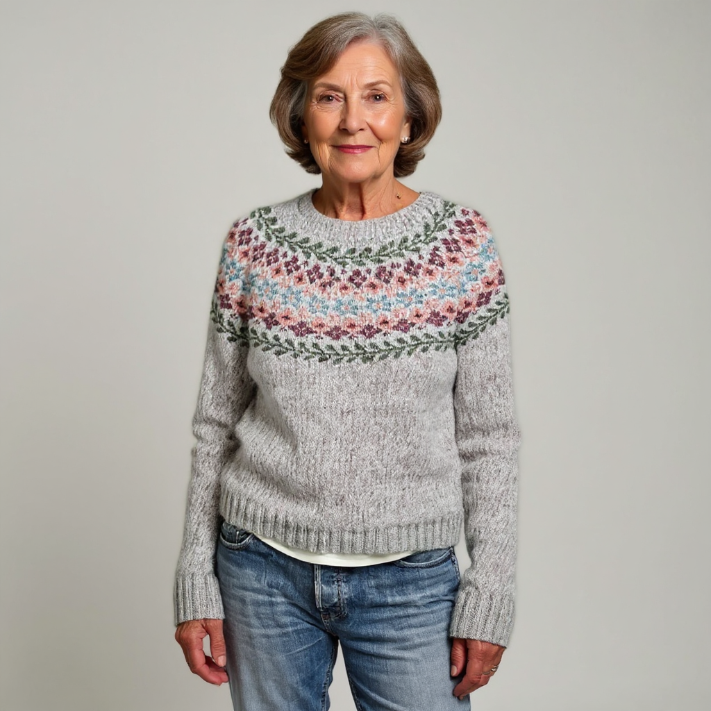 Women’s Classic Knitted Pullover | Nordic Pattern