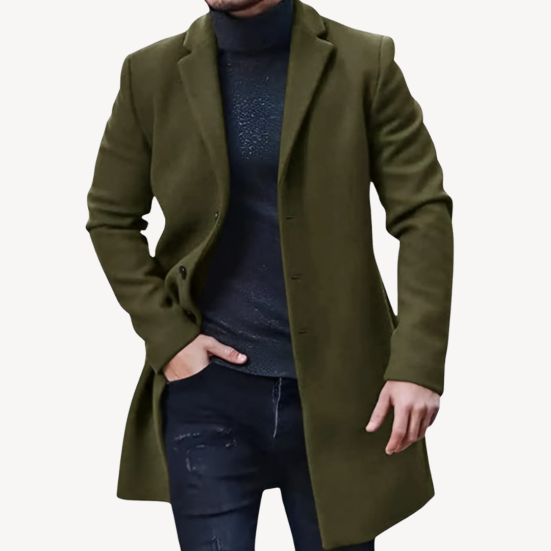 Men's Classic Trench Coat | Tailored Silhouette