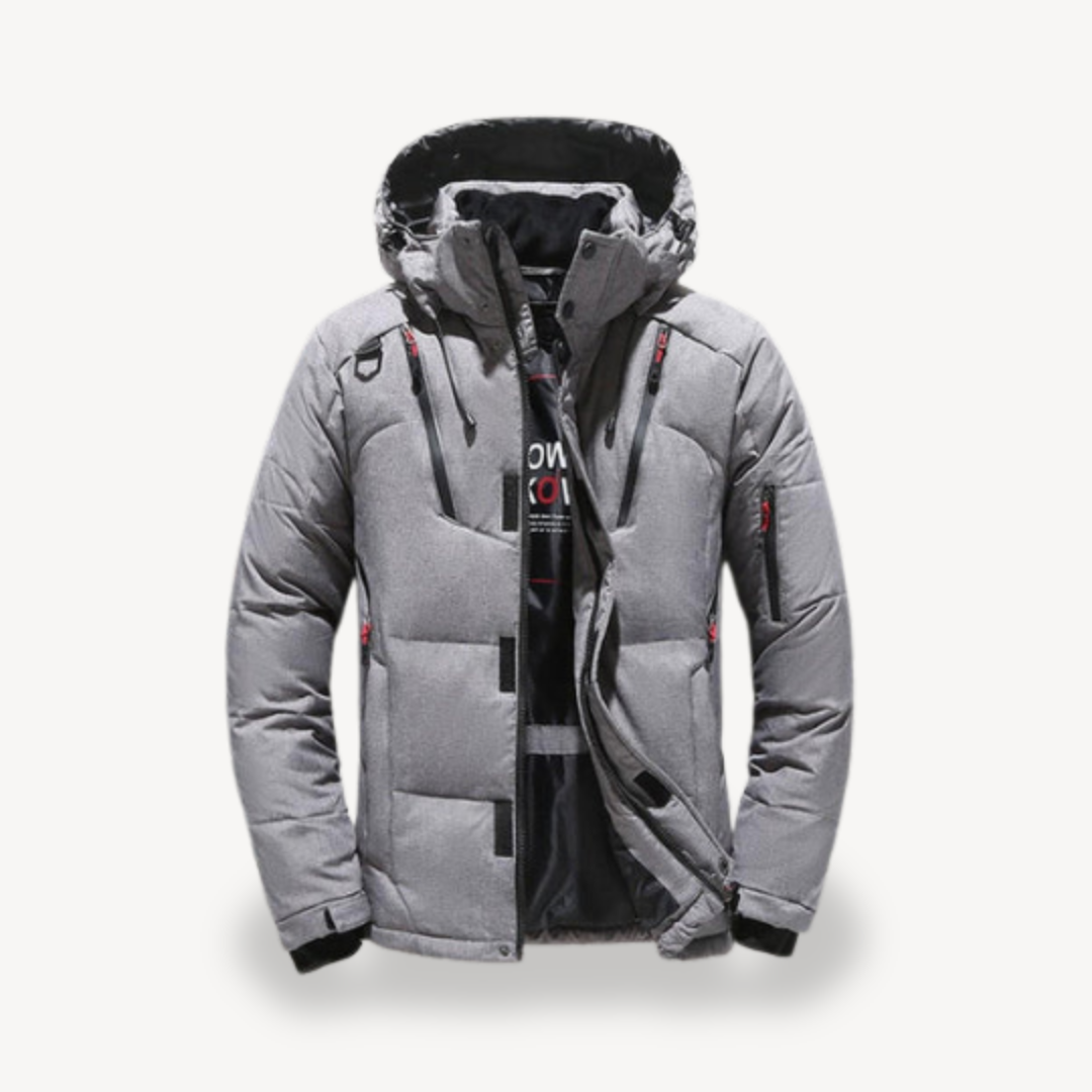 Men’s Stylish Puffer Jacket with Hood | Modern Accent