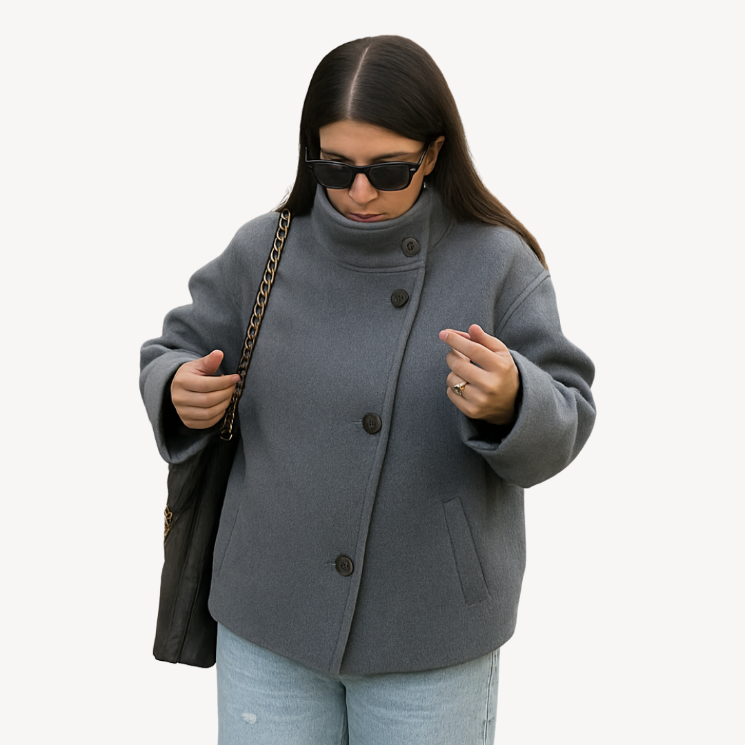 Women’s Stylish Winter Coat | Button Style