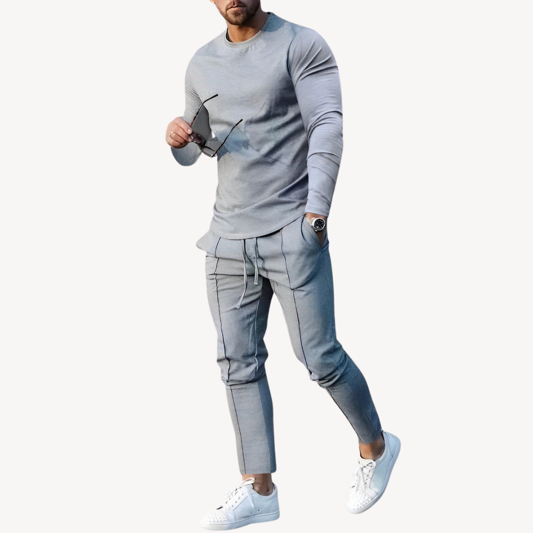 Men’s Casual Long Sleeve Tracksuit | Stylish