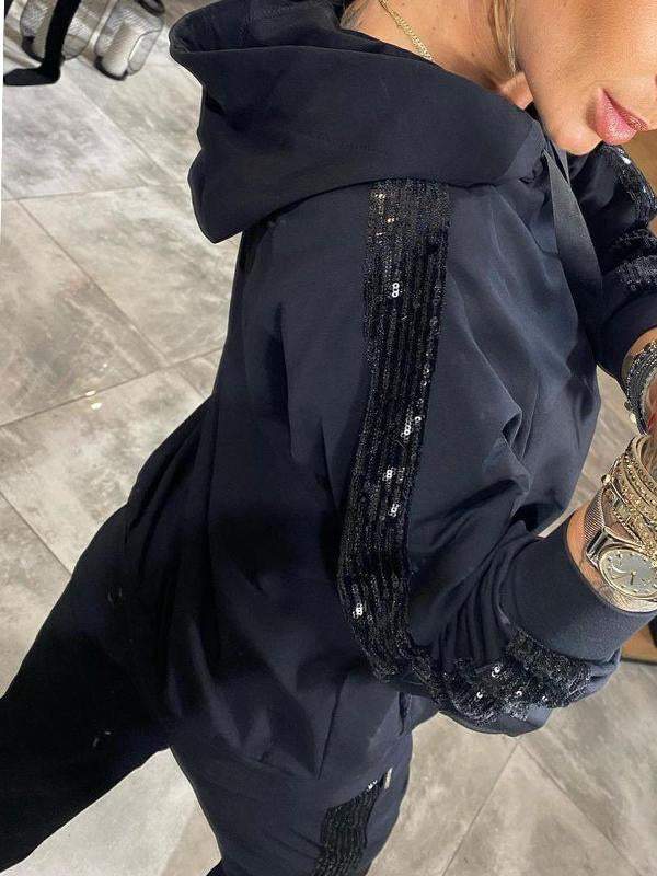 Women’s Casual Two-Piece Set | Sparkle Details