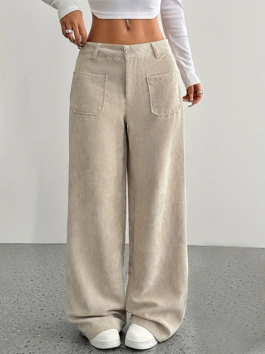 Women’s Corduroy Trousers | Wide Leg Winter