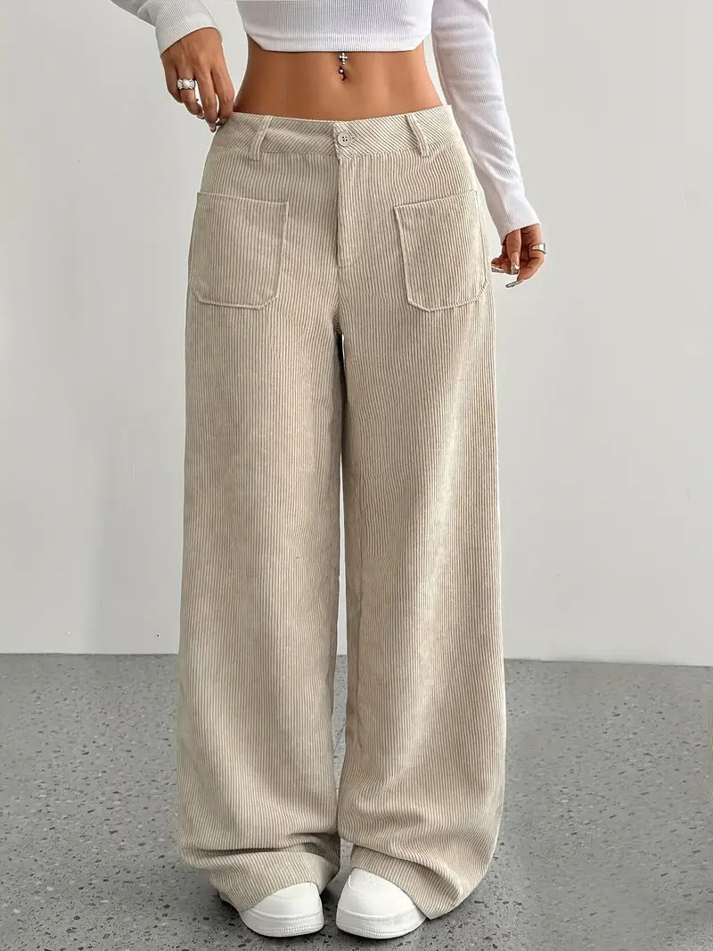 Women’s Corduroy Trousers | Wide Leg Winter