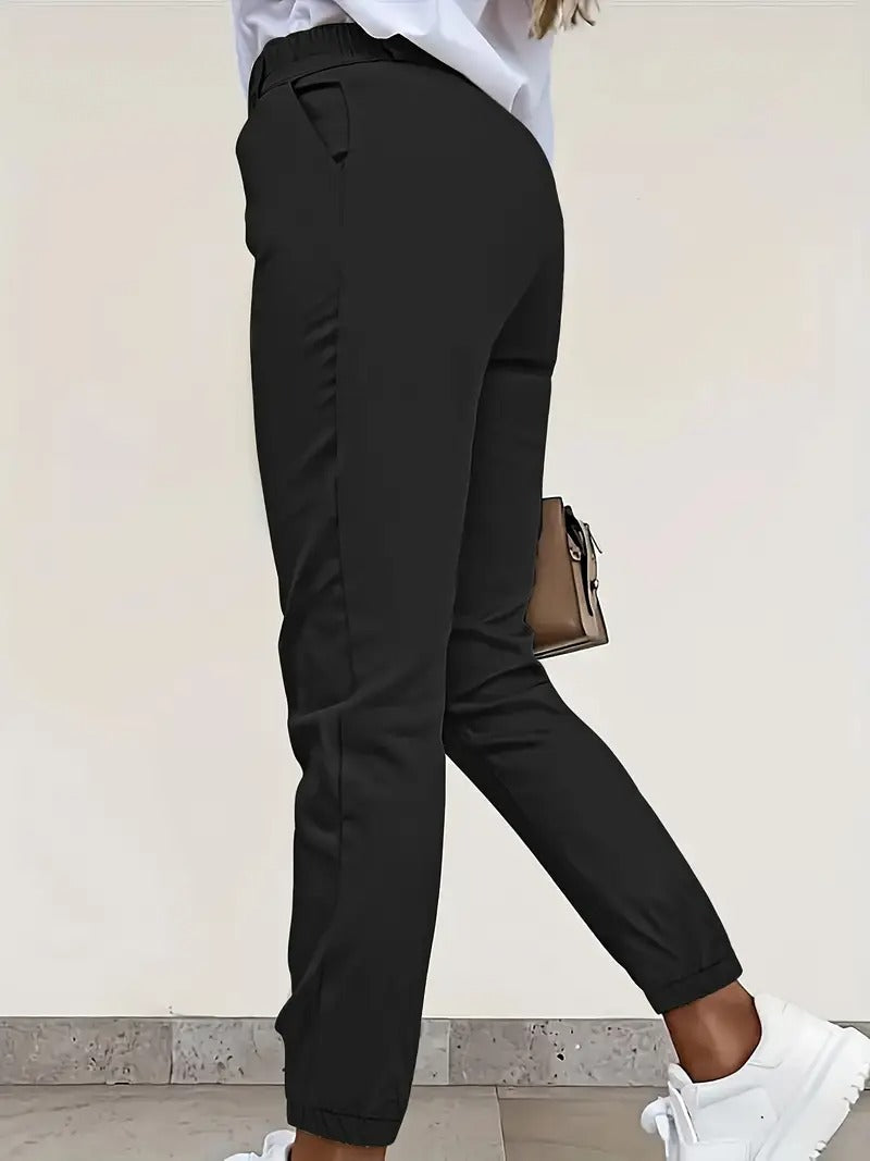 Ladies Black Trousers | Slim Fit Winter