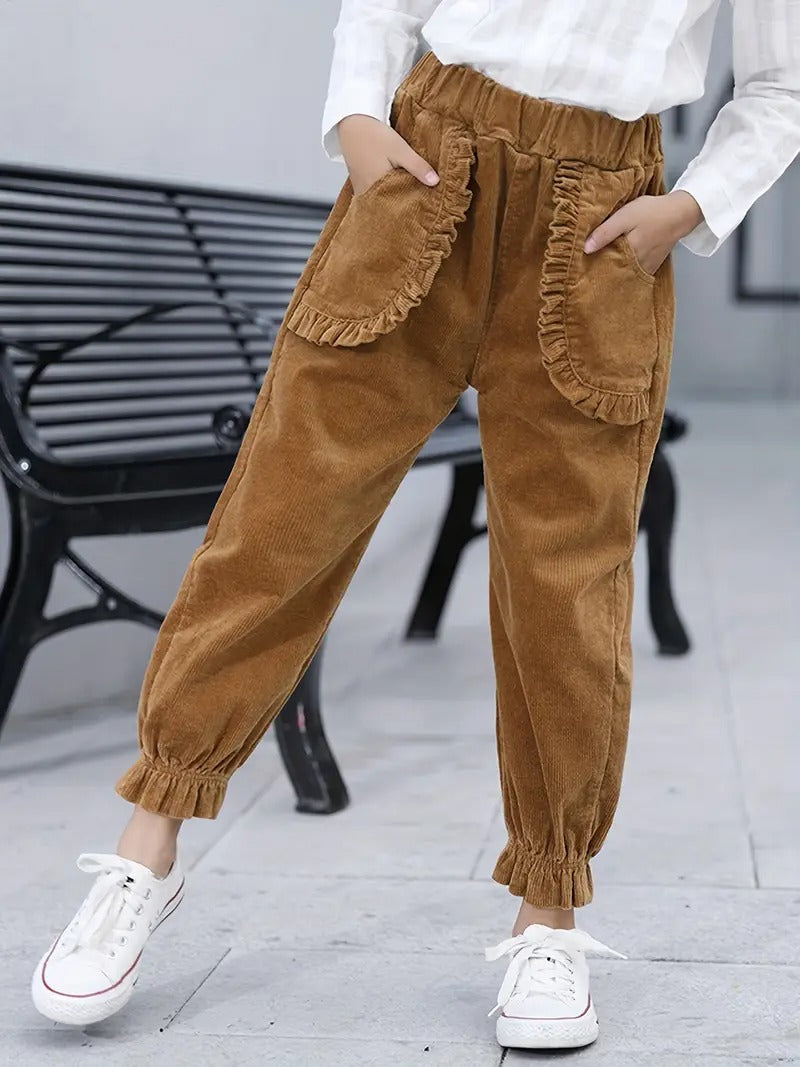 Women's Corduroy Trousers | Winter Cropped Fit