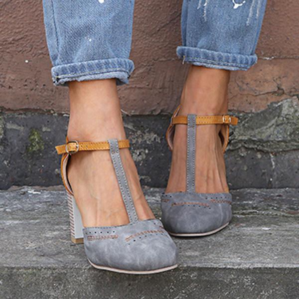 Women’s Strap Heel Shoes | Block Heel