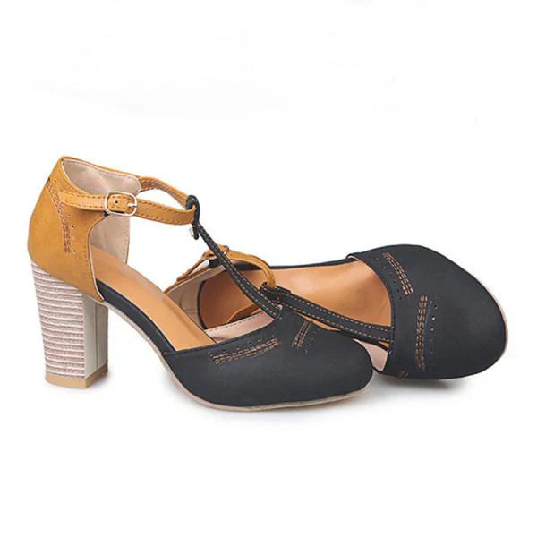 Women’s Strap Heel Shoes | Block Heel