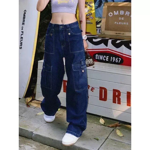 Women’s Distressed Wide Leg Jeans | Winter Style