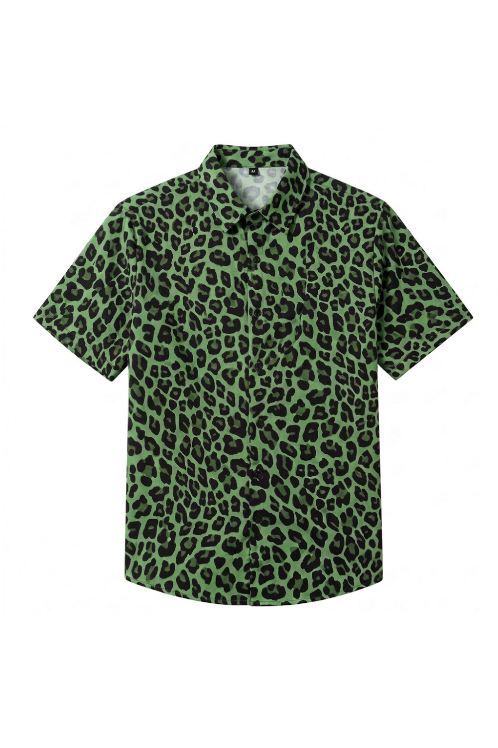 Chemise D'été Pour Hommes A Imprimé Léopard | Manches Courtes