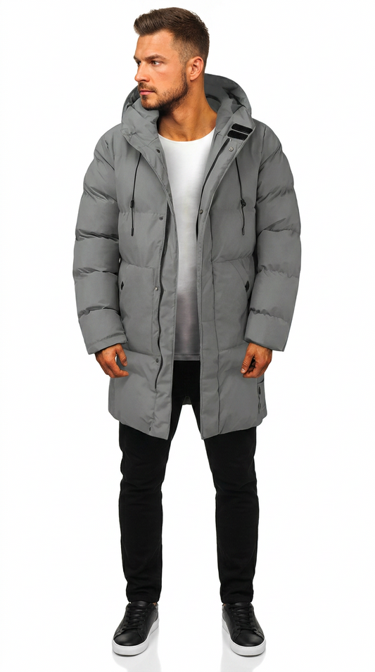 Men’s Long Winter Coat | Classic Design