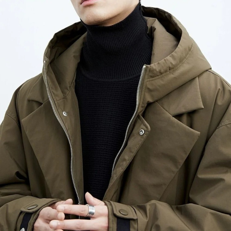 Men’s Winter Long Mens Coats | Hooded