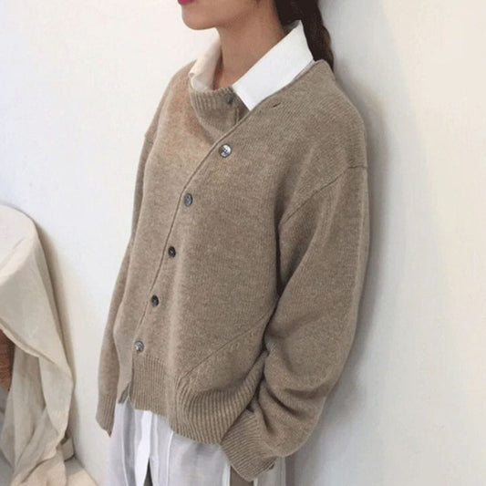 Women’s Long Sleeve Cardigan | Button Closure