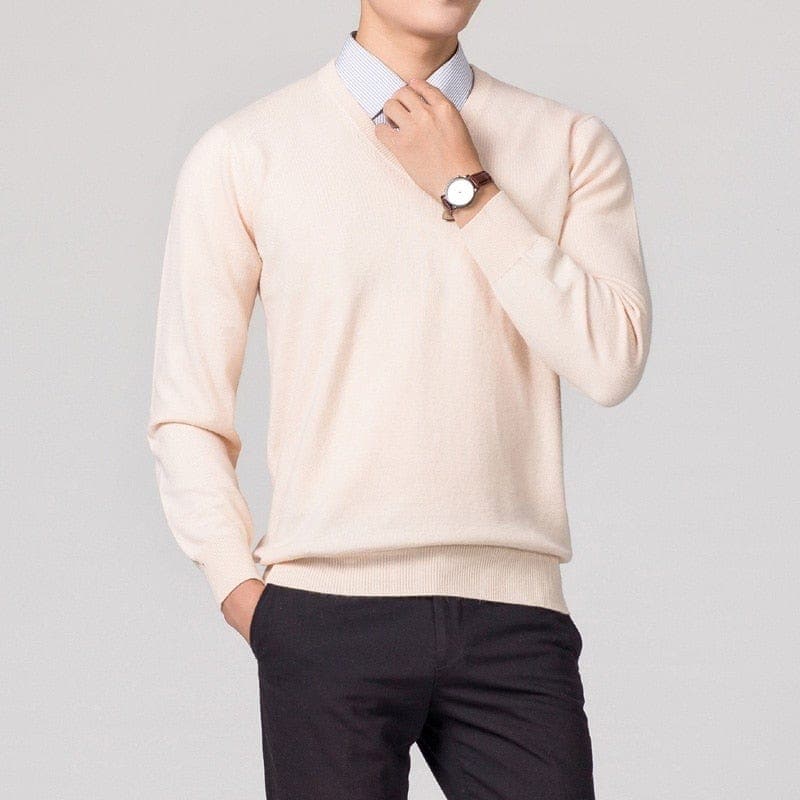 Men’s V-Neck Sweater | Classic Style & Versatile Look