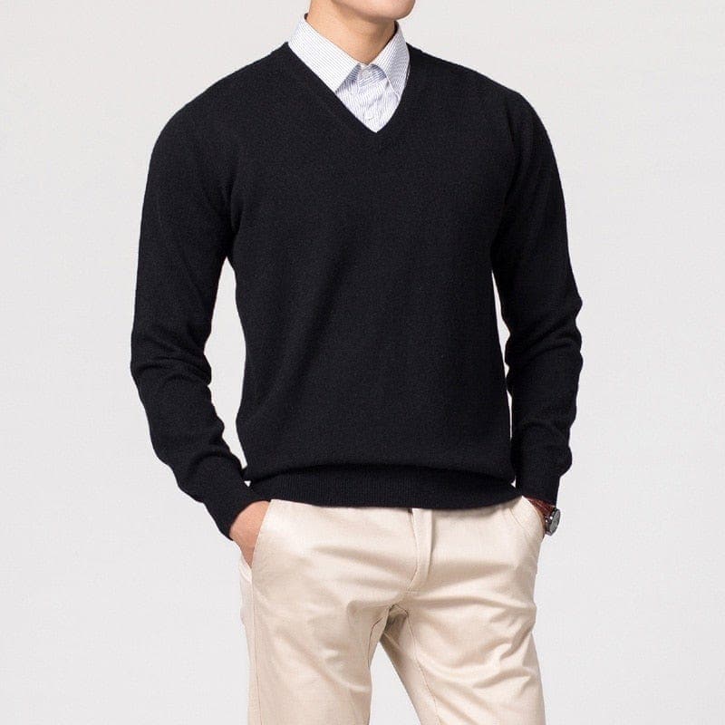 Men’s V-Neck Sweater | Classic Style & Versatile Look