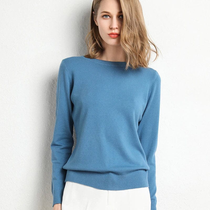 Women’s Classic Round-Neck Jumper | Long-Sleeve