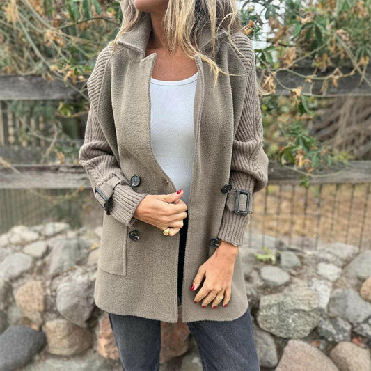 Women’s Double-Breasted Coat | Mid Length