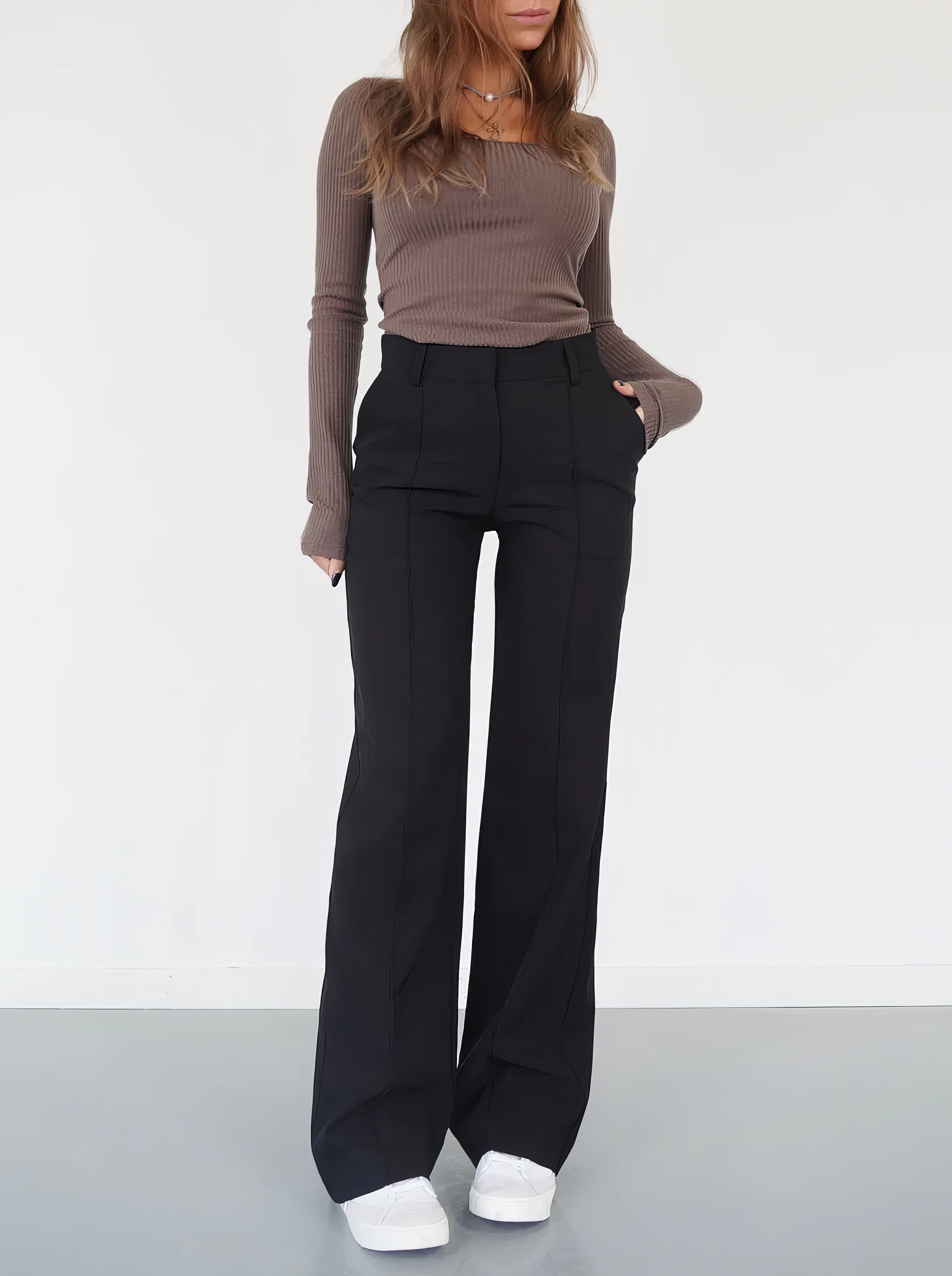 Women's Wide-Leg Work Trousers | Office wear