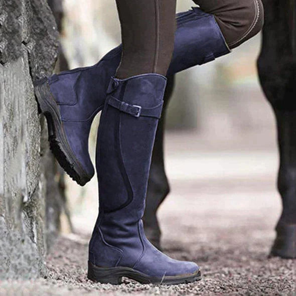 Women’s Stylish Knee-High Boots | Buckle Strap