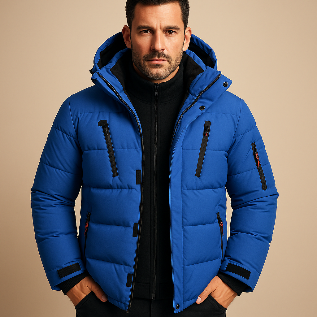 Men’s Winter Jacket | Hooded Outdoor Style