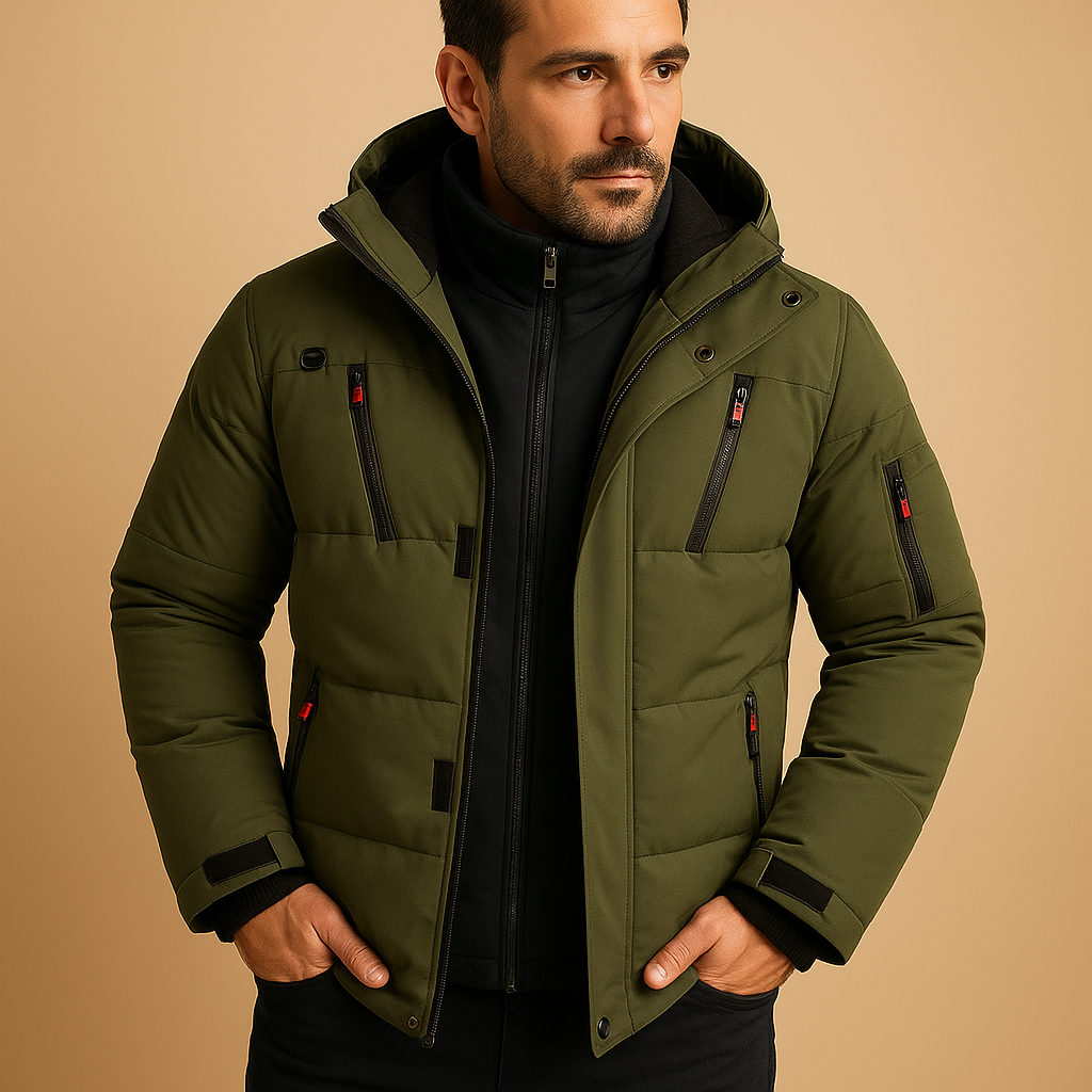 Men’s Winter Jacket | Hooded Outdoor Style