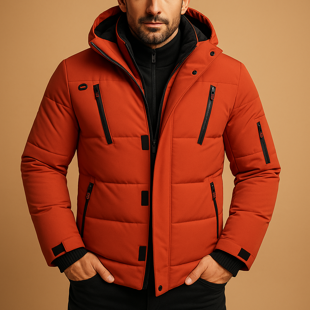 Men’s Winter Jacket | Hooded Outdoor Style