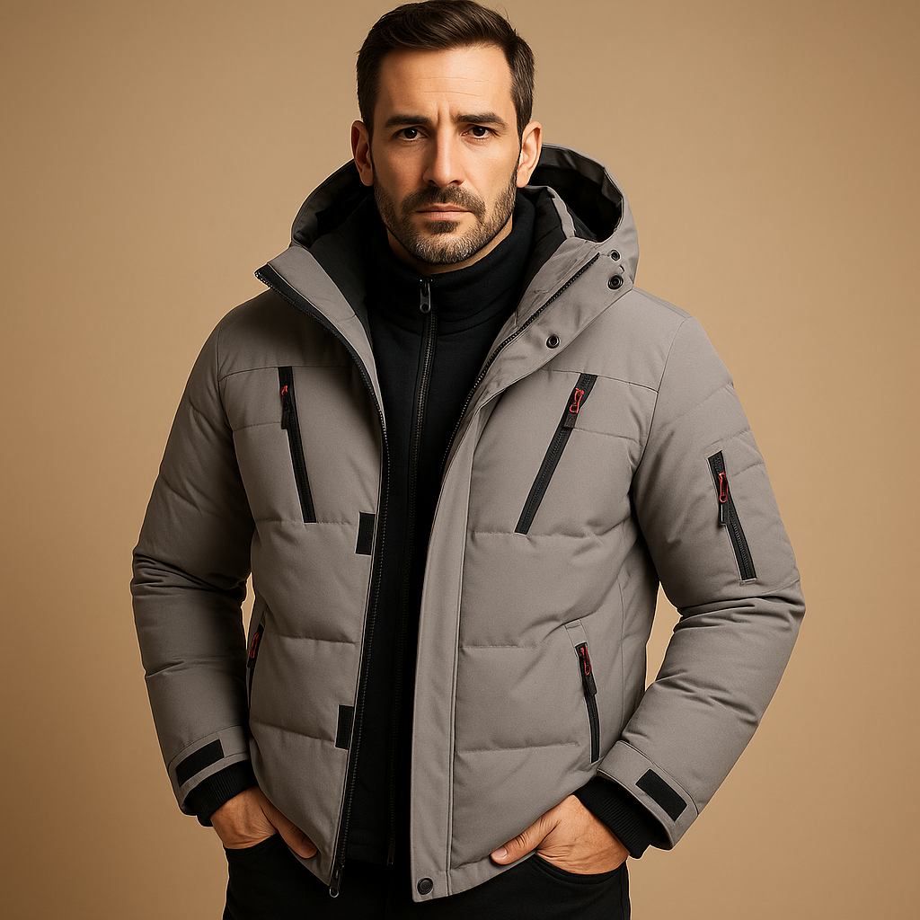 Men’s Winter Jacket | Hooded Outdoor Style