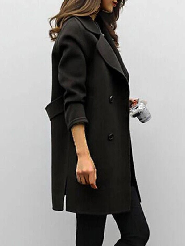 Women’s Classic Double-Breasted Coat | Defined Silhouette